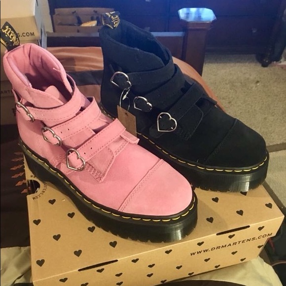 dr martens lazy oaf buckle boot black